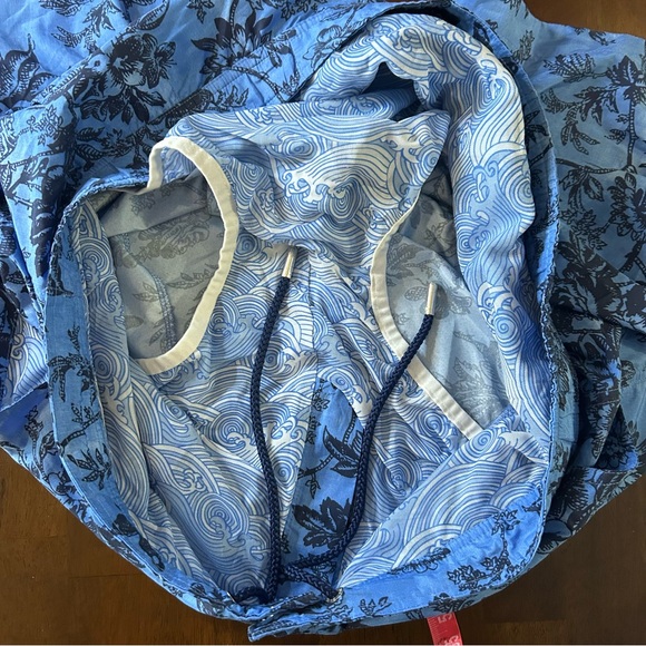 Peter Millar Collection Men's Blue Drawstring Blue Floral Swim Shorts Size L - Picture 9 of 12